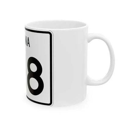 Indiana 318 (Indiana) (Road Sign) White Coffee Mug - Go Mug Yourself