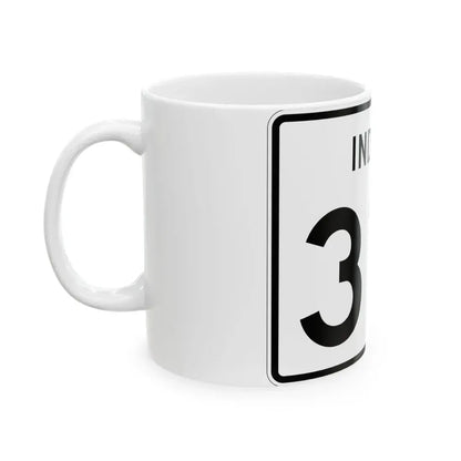 Indiana 319 (Indiana) (Road Sign) White Coffee Mug - Go Mug Yourself