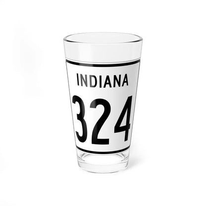 Indiana 324 1955 (Indiana) (Road Sign) Pint Glass 16oz 16oz - Go Mug Yourself