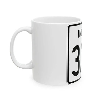 Indiana 324 1955 (Indiana) (Road Sign) White Coffee Mug - Go Mug Yourself
