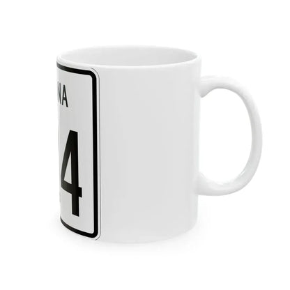 Indiana 324 1955 (Indiana) (Road Sign) White Coffee Mug - Go Mug Yourself