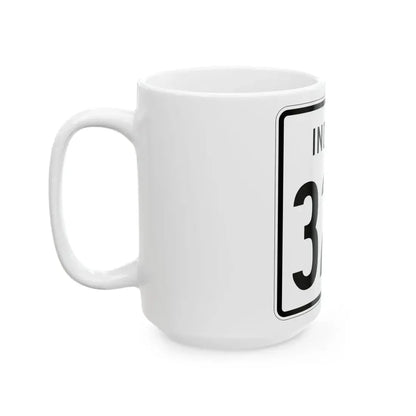 Indiana 324 1955 (Indiana) (Road Sign) White Coffee Mug - Go Mug Yourself