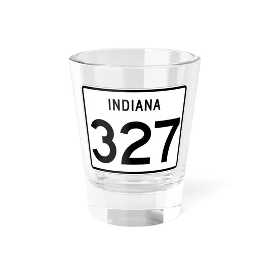 Indiana 327 (Indiana) (Road Sign) Shot Glass 1.5oz 1.5oz - Go Mug Yourself