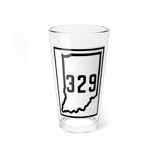 Indiana 329 1926 (Indiana) (Road Sign) Pint Glass 16oz 16oz - Go Mug Yourself