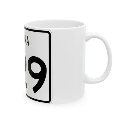 Indiana 329 (Indiana) (Road Sign) White Coffee Mug - Go Mug Yourself
