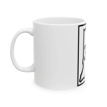 Indiana 330 1926 (Indiana) (Road Sign) White Coffee Mug - Go Mug Yourself