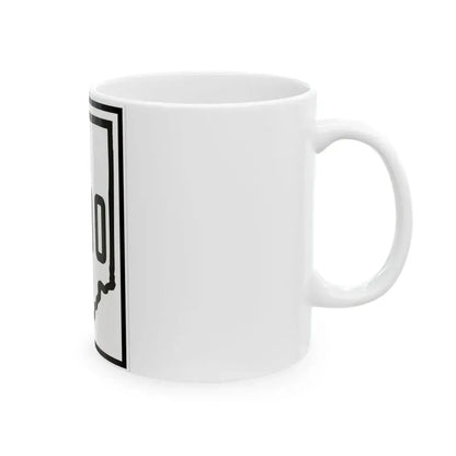 Indiana 330 1926 (Indiana) (Road Sign) White Coffee Mug - Go Mug Yourself
