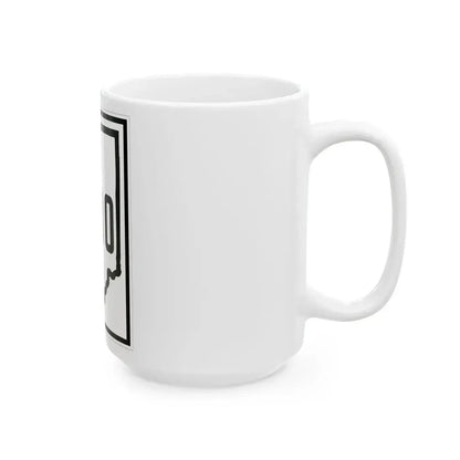 Indiana 330 1926 (Indiana) (Road Sign) White Coffee Mug - Go Mug Yourself