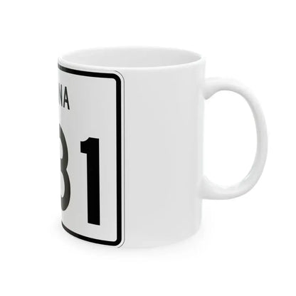 Indiana 331 (Indiana) (Road Sign) White Coffee Mug - Go Mug Yourself