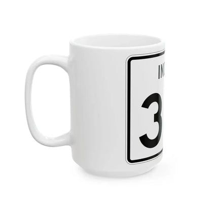Indiana 331 (Indiana) (Road Sign) White Coffee Mug - Go Mug Yourself