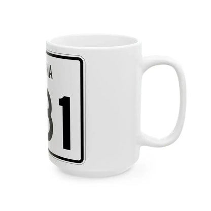 Indiana 331 (Indiana) (Road Sign) White Coffee Mug - Go Mug Yourself
