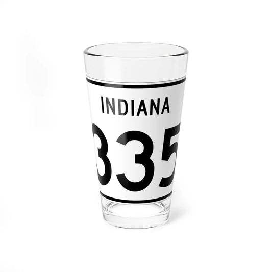 Indiana 335 (Indiana) (Road Sign) Pint Glass 16oz 16oz - Go Mug Yourself