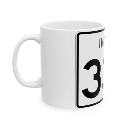 Indiana 337 (Indiana) (Road Sign) White Coffee Mug - Go Mug Yourself