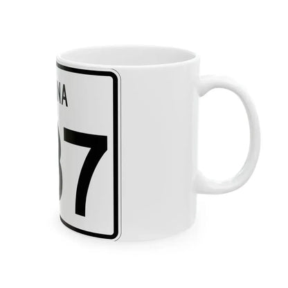 Indiana 337 (Indiana) (Road Sign) White Coffee Mug - Go Mug Yourself