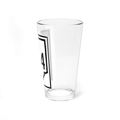 Indiana 34 1948 (Indiana) (Road Sign) Pint Glass 16oz - Go Mug Yourself