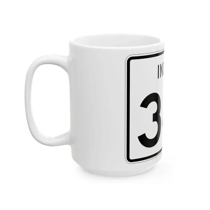 Indiana 341 (Indiana) (Road Sign) White Coffee Mug - Go Mug Yourself