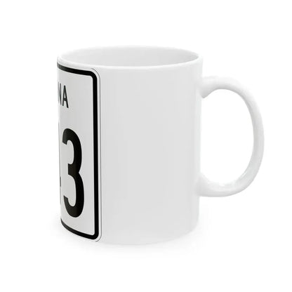 Indiana 343 1955 (Indiana) (Road Sign) White Coffee Mug - Go Mug Yourself