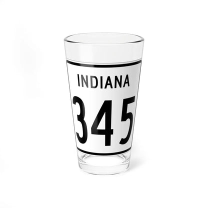 Indiana 345 1955 (Indiana) (Road Sign) Pint Glass 16oz 16oz - Go Mug Yourself