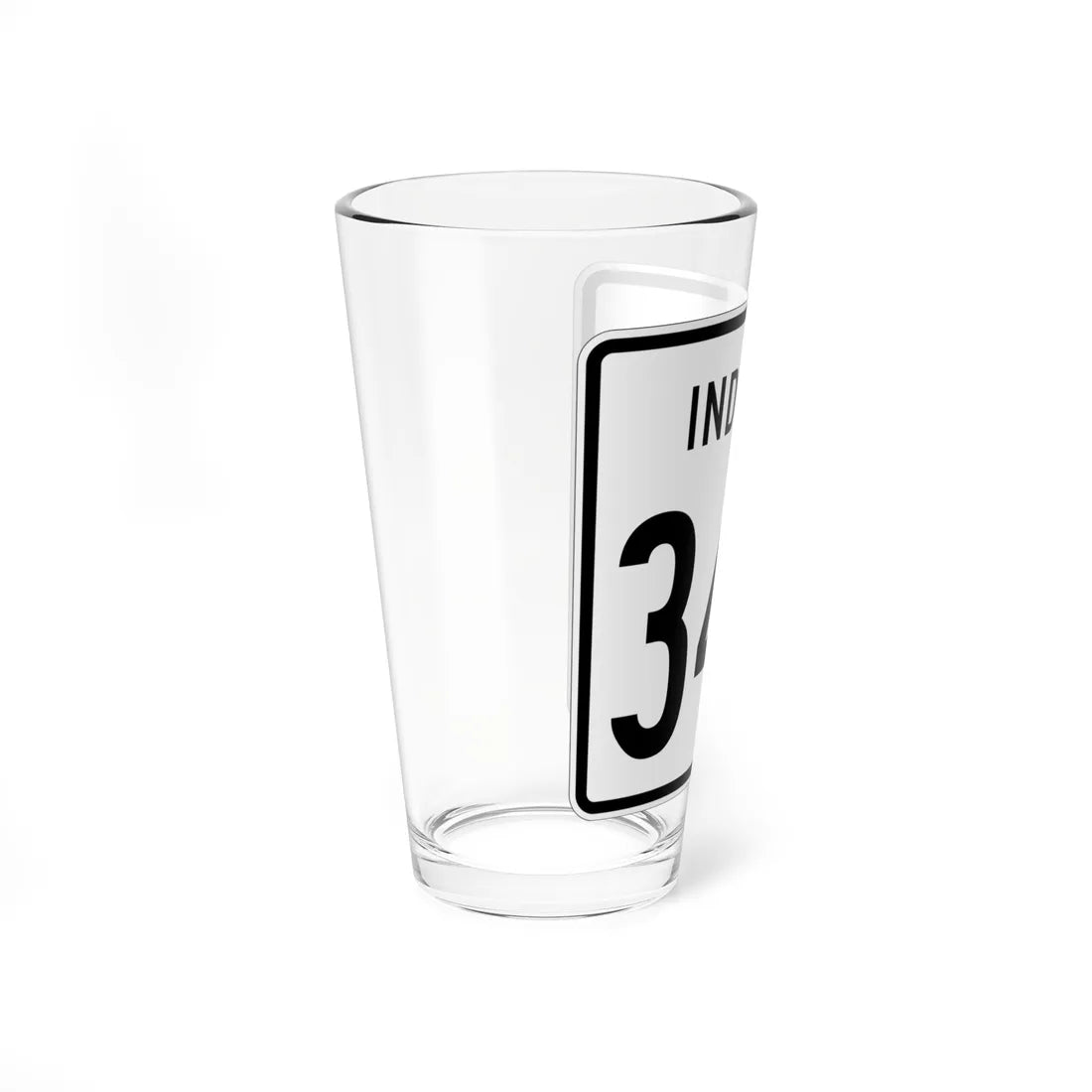 Indiana 345 1955 (Indiana) (Road Sign) Pint Glass 16oz - Go Mug Yourself