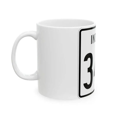 Indiana 345 1955 (Indiana) (Road Sign) White Coffee Mug - Go Mug Yourself