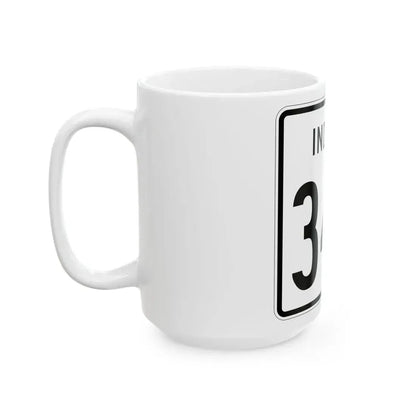 Indiana 346 1955 (Indiana) (Road Sign) White Coffee Mug - Go Mug Yourself