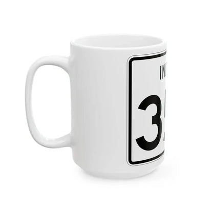 Indiana 357 (Indiana) (Road Sign) White Coffee Mug - Go Mug Yourself