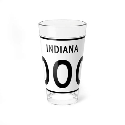 Indiana 3di (Indiana) (Road Sign) Pint Glass 16oz 16oz - Go Mug Yourself