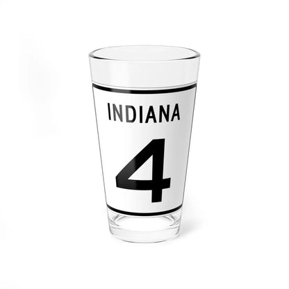 Indiana 4 1955 (Indiana) (Road Sign) Pint Glass 16oz 16oz - Go Mug Yourself