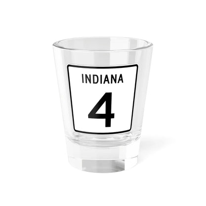 Indiana 4 (Indiana) (Road Sign) Shot Glass 1.5oz 1.5oz - Go Mug Yourself