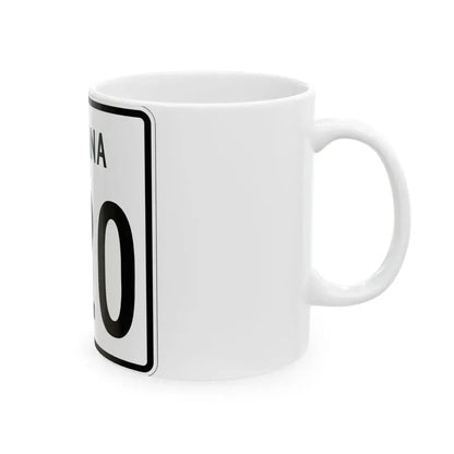 Indiana 420 1955 (Indiana) (Road Sign) White Coffee Mug - Go Mug Yourself
