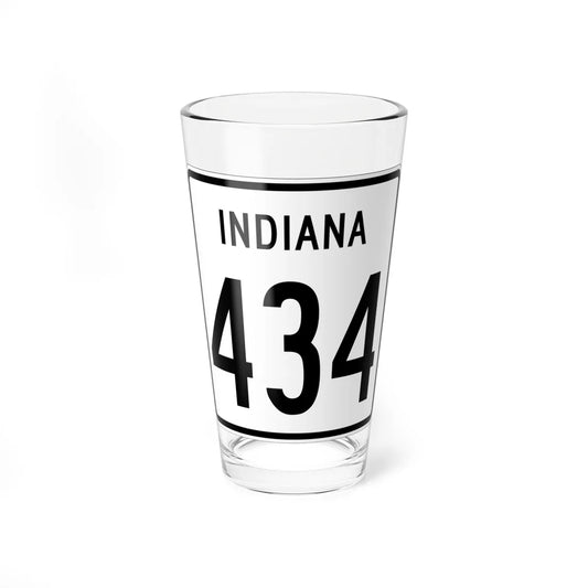 Indiana 434 1955 (Indiana) (Road Sign) Pint Glass 16oz 16oz - Go Mug Yourself