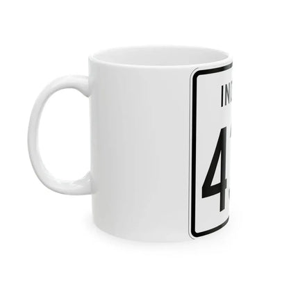 Indiana 434 1955 (Indiana) (Road Sign) White Coffee Mug - Go Mug Yourself