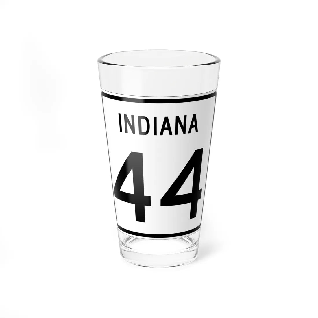 Indiana 44 (Indiana) (Road Sign) Pint Glass 16oz 16oz - Go Mug Yourself