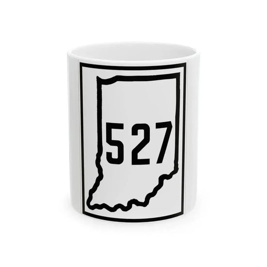 Indiana 527 1926 (Indiana) (Road Sign) White Coffee Mug 11oz - Go Mug Yourself