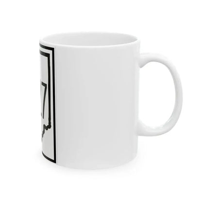 Indiana 527 (Indiana) (Road Sign) White Coffee Mug - Go Mug Yourself
