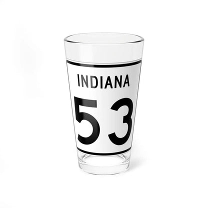 Indiana 53 (Indiana) (Road Sign) Pint Glass 16oz 16oz - Go Mug Yourself