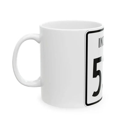 Indiana 532 1955 (Indiana) (Road Sign) White Coffee Mug - Go Mug Yourself