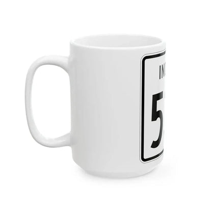 Indiana 532 1955 (Indiana) (Road Sign) White Coffee Mug - Go Mug Yourself