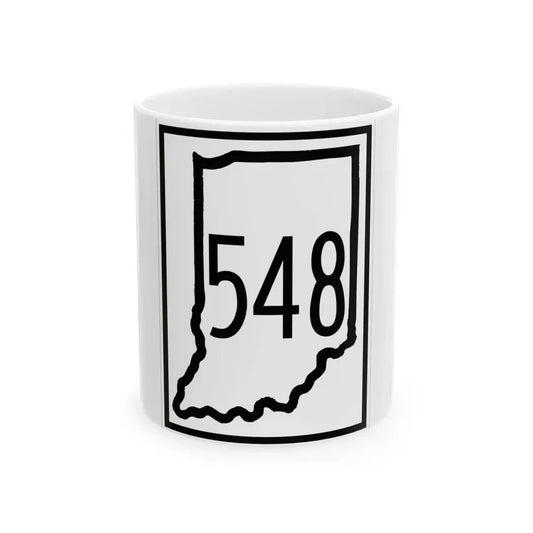 Indiana 534 1948 (Indiana) (Road Sign) White Coffee Mug 11oz - Go Mug Yourself
