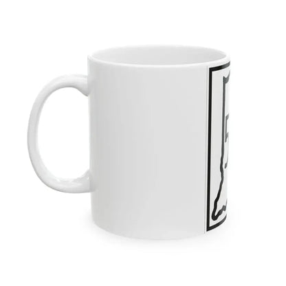 Indiana 534 1948 (Indiana) (Road Sign) White Coffee Mug - Go Mug Yourself
