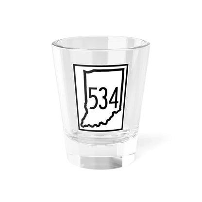 Indiana 534 (Indiana) (Road Sign) Shot Glass 1.5oz - Go Mug Yourself