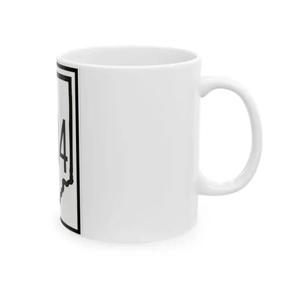Indiana 534 (Indiana) (Road Sign) White Coffee Mug - Go Mug Yourself