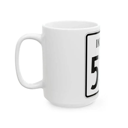 Indiana 535 1955 (Indiana) (Road Sign) White Coffee Mug - Go Mug Yourself