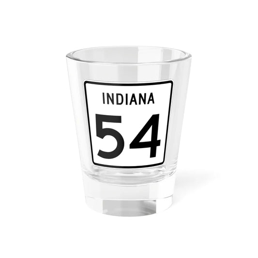 Indiana 54 (Indiana) (Road Sign) Shot Glass 1.5oz 1.5oz - Go Mug Yourself