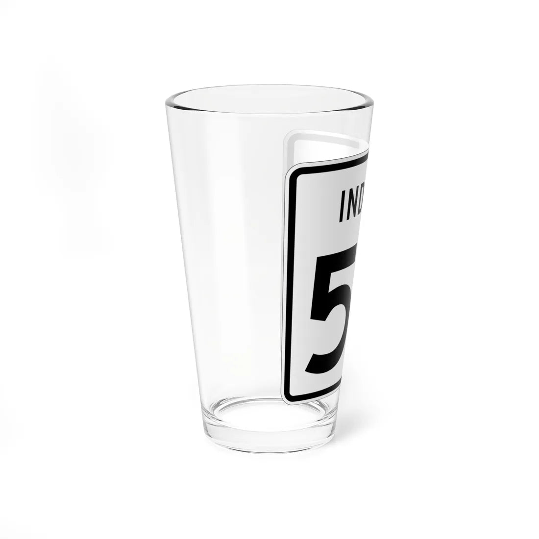 Indiana 55 (Indiana) (Road Sign) Pint Glass 16oz - Go Mug Yourself