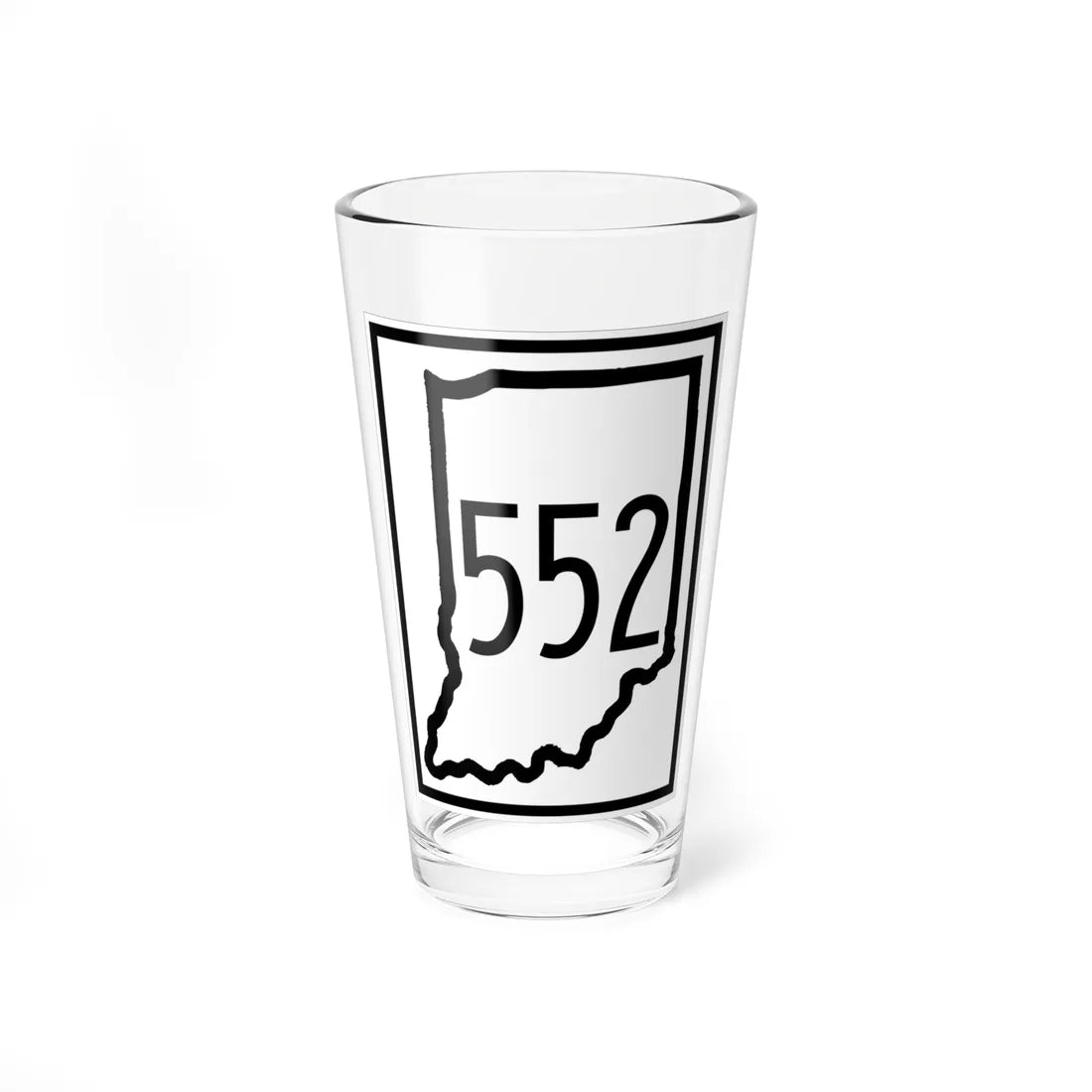 Indiana 552 1948 (Indiana) (Road Sign) Pint Glass 16oz 16oz - Go Mug Yourself