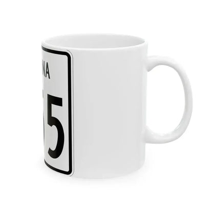 Indiana 555 1955 (Indiana) (Road Sign) White Coffee Mug - Go Mug Yourself