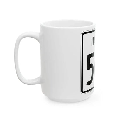Indiana 562 1955 (Indiana) (Road Sign) White Coffee Mug - Go Mug Yourself