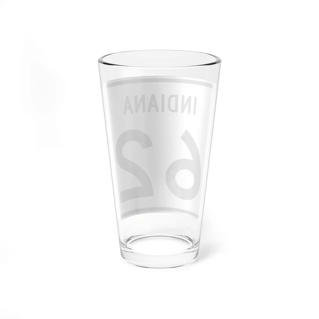 Indiana 62 (Indiana) (Road Sign) Pint Glass 16oz - Go Mug Yourself