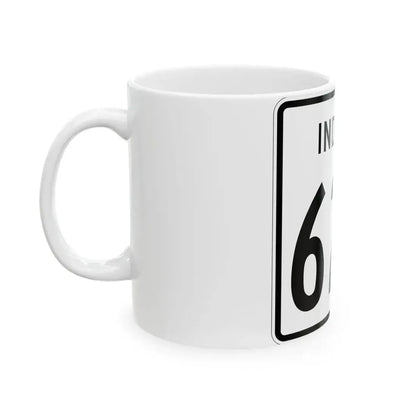 Indiana 627 1955 (Indiana) (Road Sign) White Coffee Mug - Go Mug Yourself
